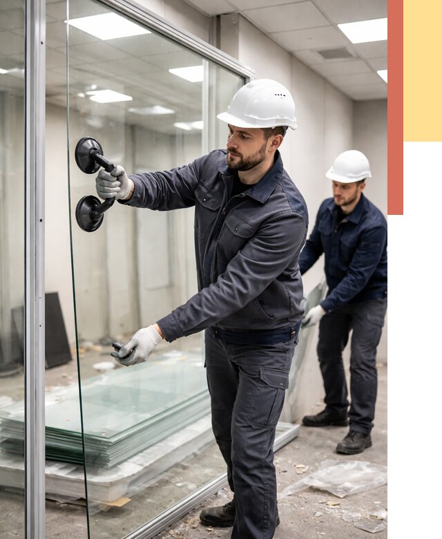 Демонтаж стеклянных перегородок в клине от 3278 руб. — быстро и недорого | ОТДЕЛОЧНИК-Кли