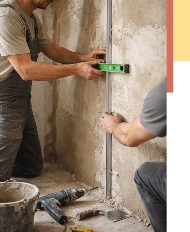 Установка штукатурных маяков в клине от 7172 руб. — быстро и недорого | ОТДЕЛОЧНИК-Кли
