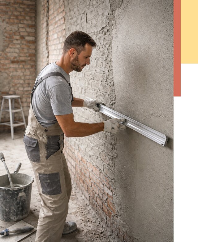 Штукатурка кирпичных стен в клине от 4610 руб/м2 — быстро и недорого | ОТДЕЛОЧНИК-Кли