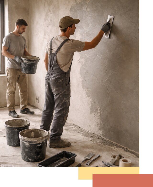 Нанесение микроцемента на стены в клине качественно и быстро