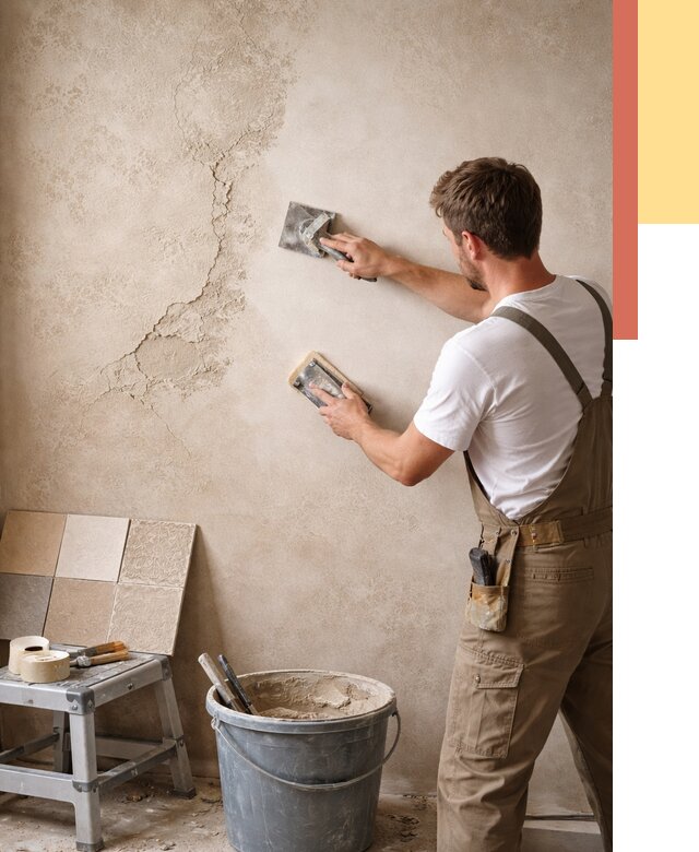 Ремонт декоративной штукатурки в клине от 4610 руб. под ключ | ОТДЕЛОЧНИК-Кли