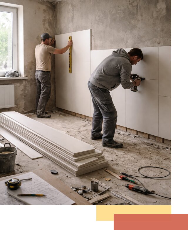 Монтаж ПВХ панелей на стены в клине качественно и быстро