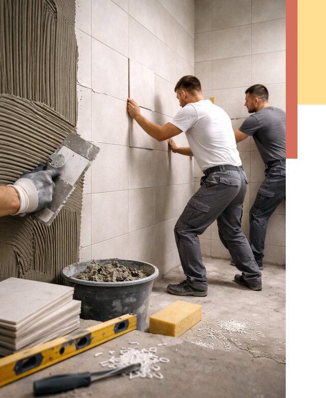 Укладка плитки на стены в клине от 871 руб. — качественно и недорого | ОТДЕЛОЧНИК-Кли