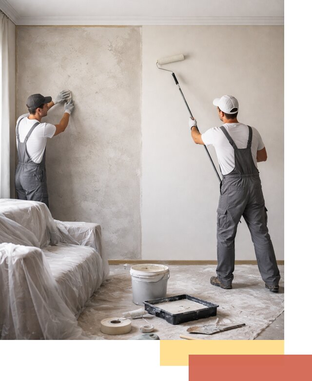 Покраска стен антивандальной краской в клине