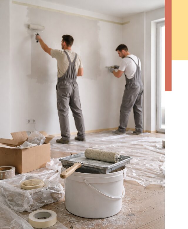 Покраска стен в квартире в клине от 2561 руб/м2 — быстро и недорого | ОТДЕЛОЧНИК-Кли