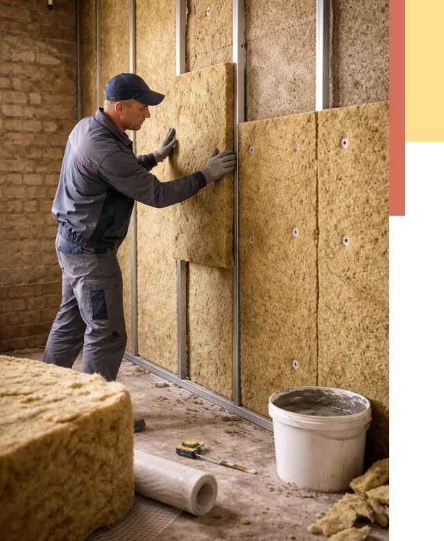 Утепление стен минватой в клине от 1383 руб./м2 — недорого и быстро | ОТДЕЛОЧНИК-Кли