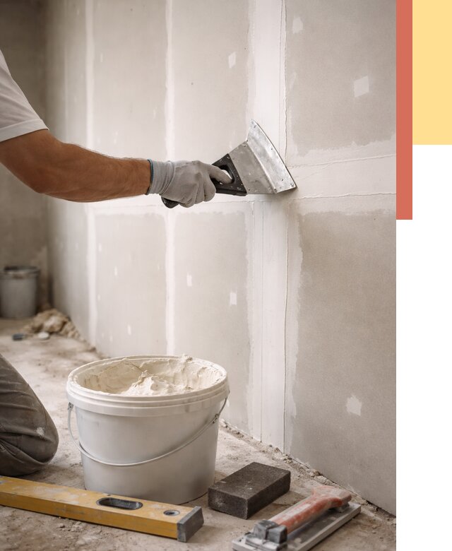 Шпаклевка перегородок из гипсокартона в клине от 2561 руб. — услуги ОТДЕЛОЧНИК-Кли