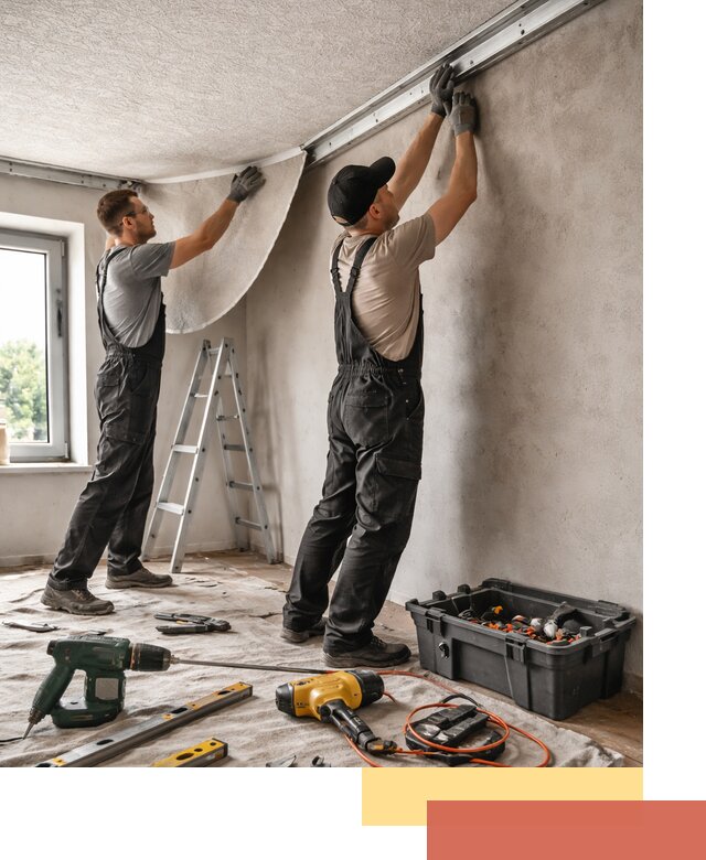 Монтаж фактурного натяжного потолка в клине качественно и быстро