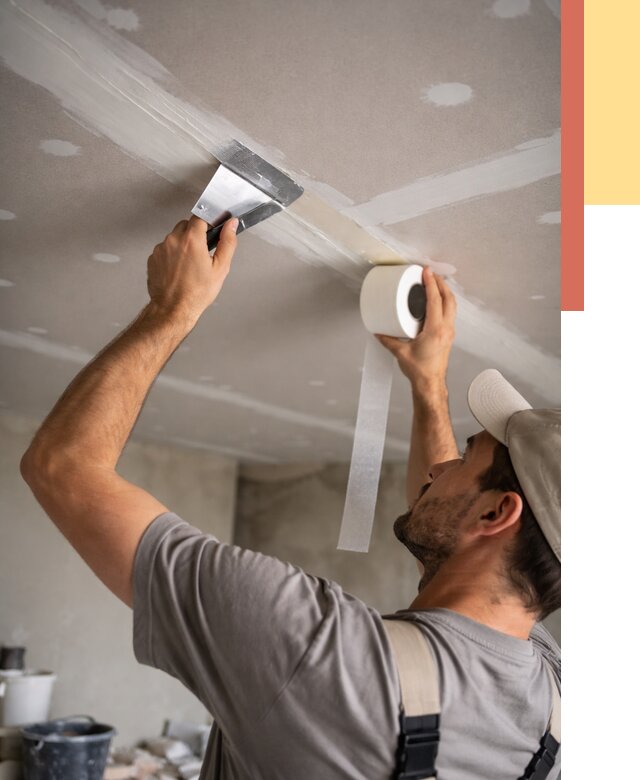 Обработка швов потолка ГКЛ в клине от 7684 руб. под ключ | ОТДЕЛОЧНИК-Кли