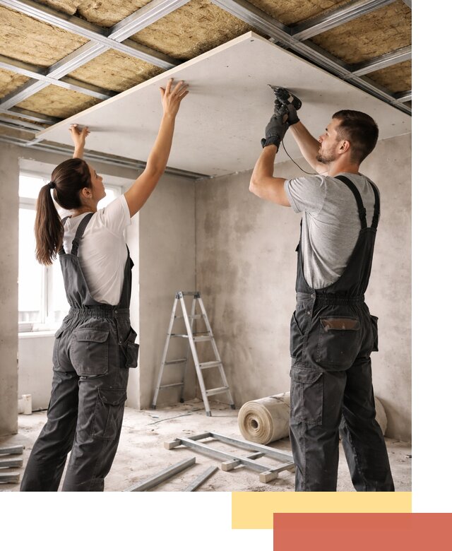 Звукоизоляция потолка из ГКЛ в клине профессионально и надежно