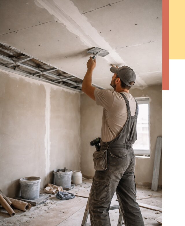 Ремонт потолка из гипсокартона в клине от 666 руб./м² — быстро и недорого | ОТДЕЛОЧНИК-Кли