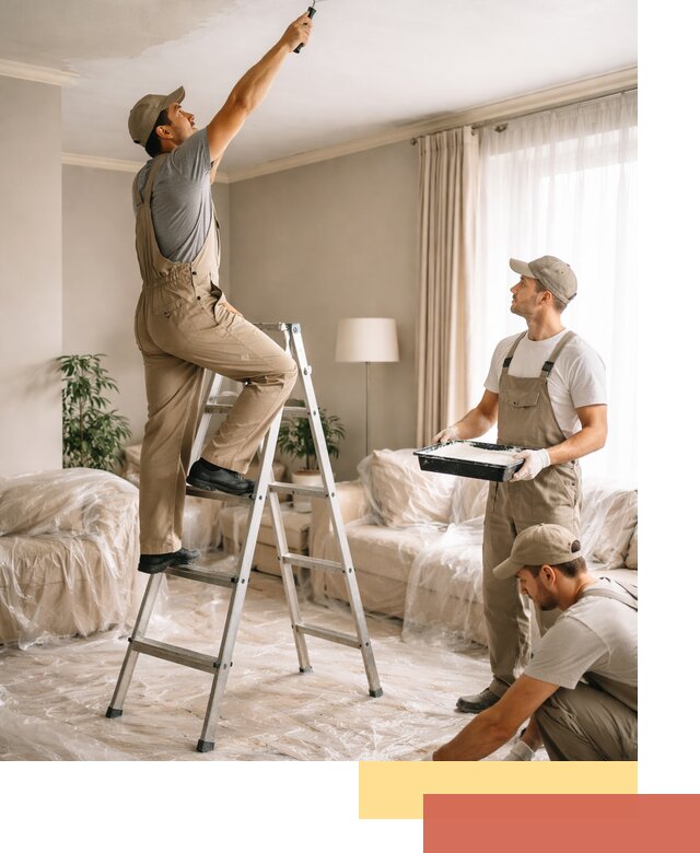 Покраска потолков акриловой краской в клине качественно и быстро